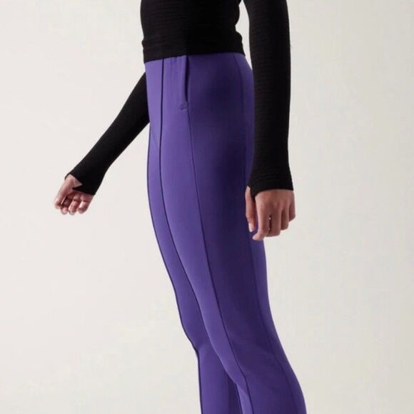 NWOT Athleta Sz 6P Glacier Snow Skinny Pant II Purple Ski Pants Water Repellent - Picture 3 of 12